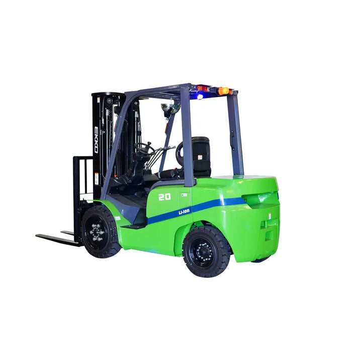 EKKO EK20GT-Li Lithium Powered 4-Wheel Electric Forklift 4000 lbs Capacity, 185" Lift Height