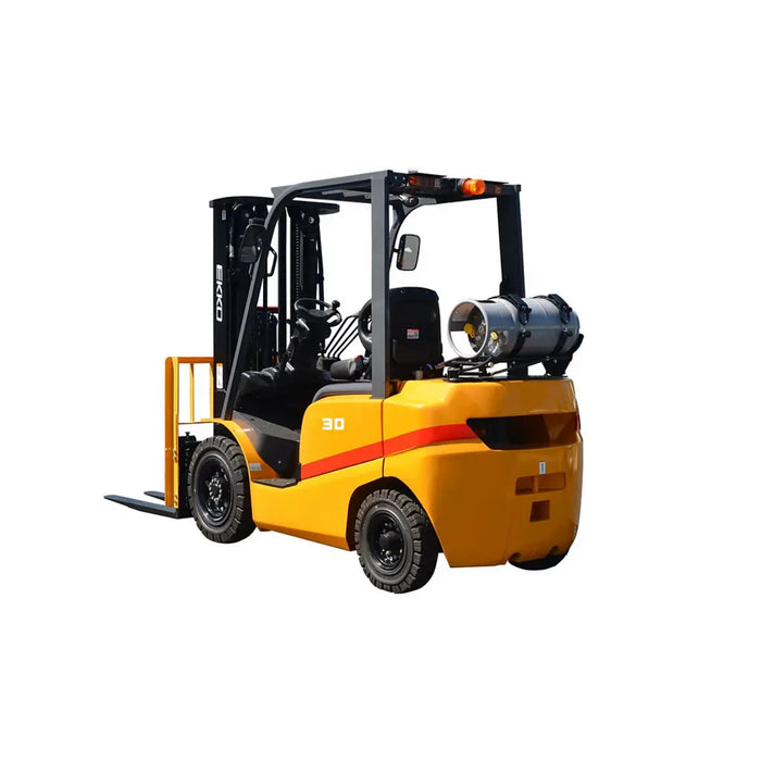 EKKO EK30TLP Pneumatic Liquid Propane Forklift (LPG) 6000 lbs Capacity, 185" Lift Height