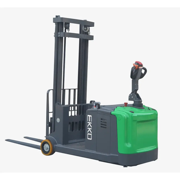 EKKO EK14-130Li Lithium Powered Walkie Counterbalanced Stacker, 3300 lbs Capacity