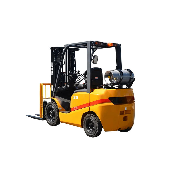 EKKO EK25TLP Pneumatic Liquid Propane Forklift (LPG) 5000 lbs Capacity, 185" Lift Height