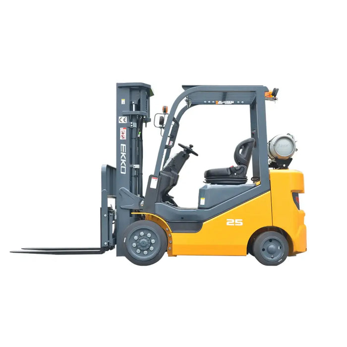 EKKO EK25CLP Liquid Propane 4-Wheel Forklift, 5000 lbs Capacity, 189" Lift Height