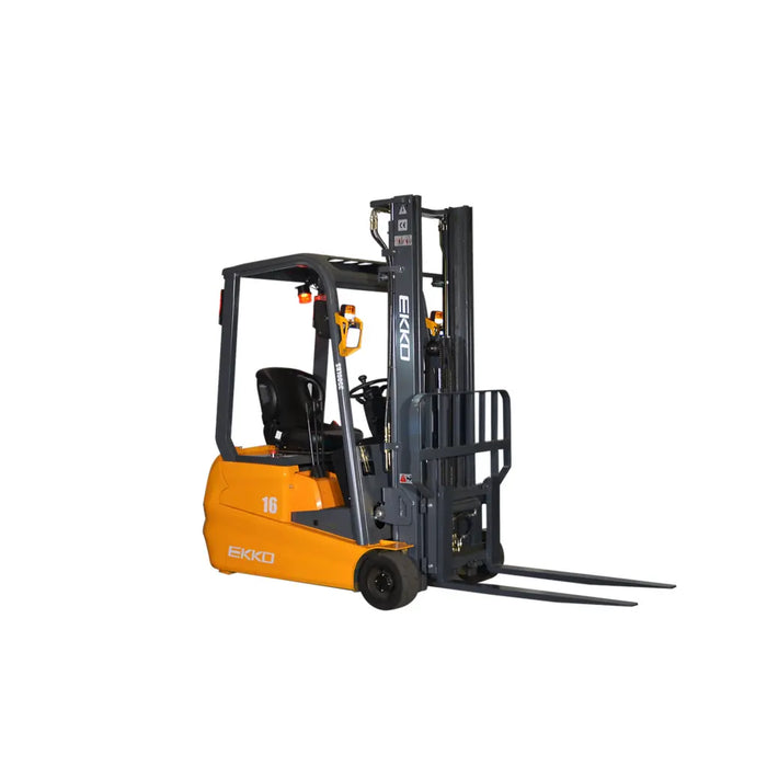 EKKO EK16A-177 3-Wheel Electric Forklift 3500 lbs Capacity, 177" Lift Height