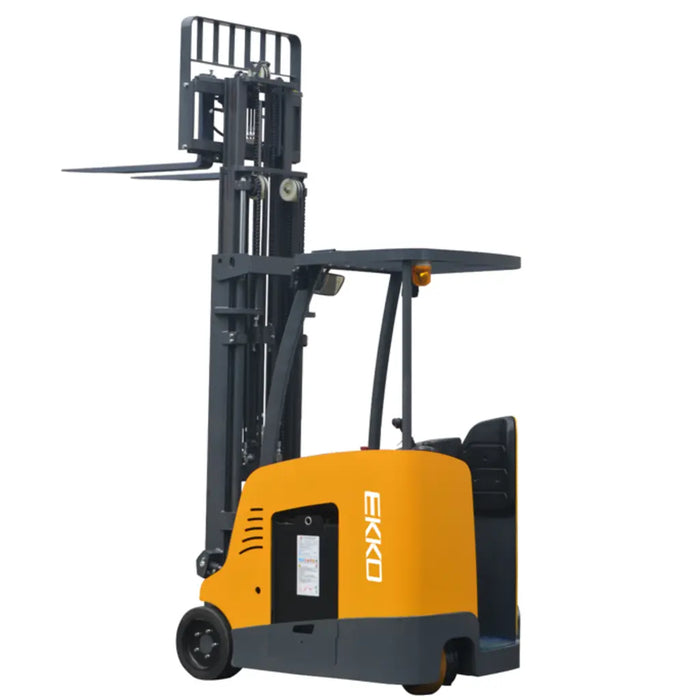 EKKO EK18RF Stand-up Rider Electric Forklift, 4000 lbs Capacity, 216" Lift Height