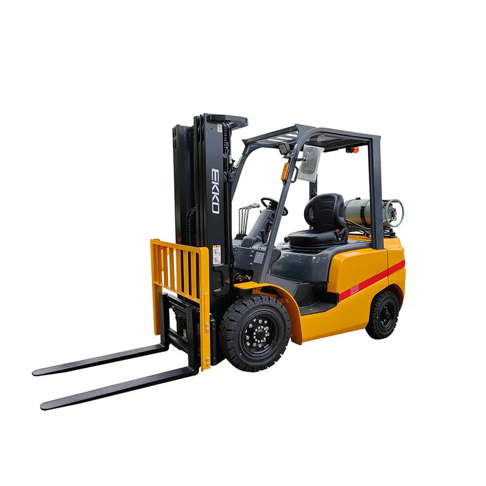 EKKO EK25TLP Pneumatic Liquid Propane Forklift (LPG) 5000 lbs Capacity, 185" Lift Height