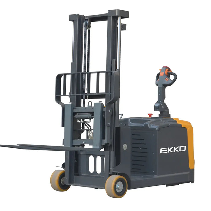 EKKO EK14S-130 Fully Powered Walkie Counterbalanced Stacker, 3300 lbs Capacity