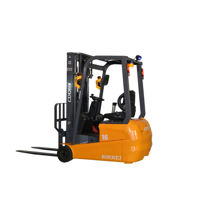 EKKO EK16A-177 3-Wheel Electric Forklift 3500 lbs Capacity, 177" Lift Height